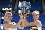 2022 Women's doubles champions in Melbourne : Day 14